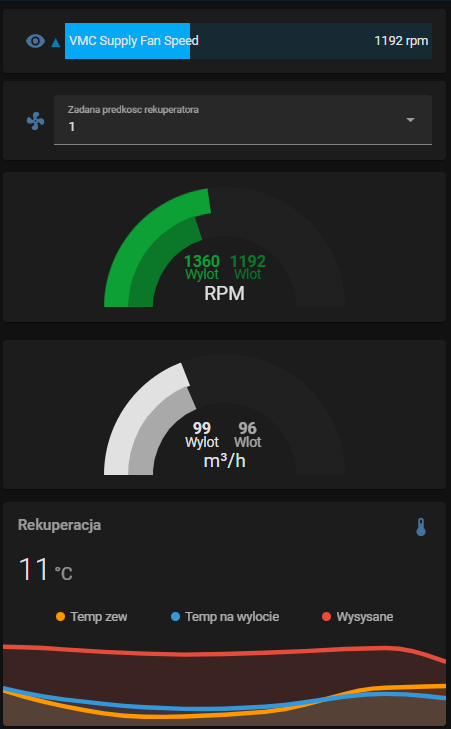 Integracja z systemem rekuperacji