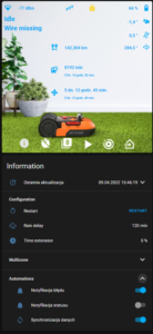 Pulpit robota koszącego